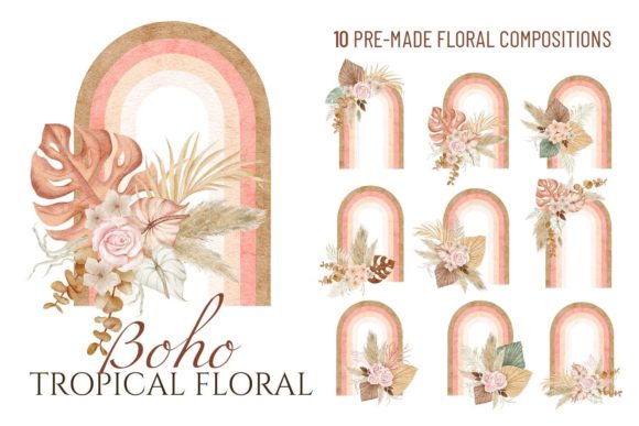 Capture Bohemian Magic with Boho Tropical Florals