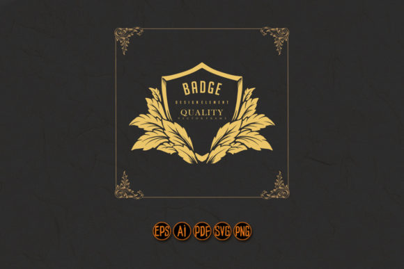 Classic Badge Shield Floral Elements: The Design Powerhouse for Modern Creators