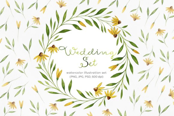 Crafting Elegance: The Ultimate Floral Wedding Illustration Flowers Set for Your Celebration