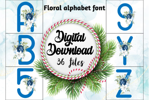 Floral Alphabet Font: Blending Typography with Botanical Beauty