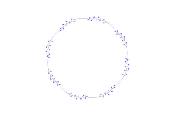 Frame Floral Element Circle Art Design: A Modern Classic for Creative Expression
