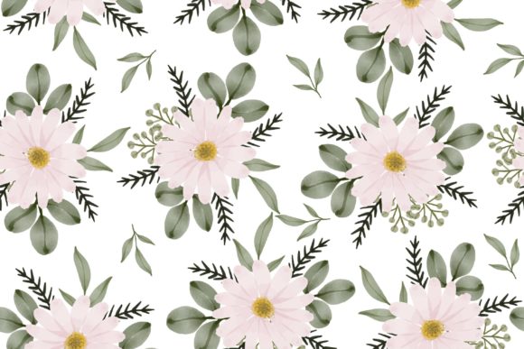 The Charm of a Soft Pink Floral Seamless Pattern