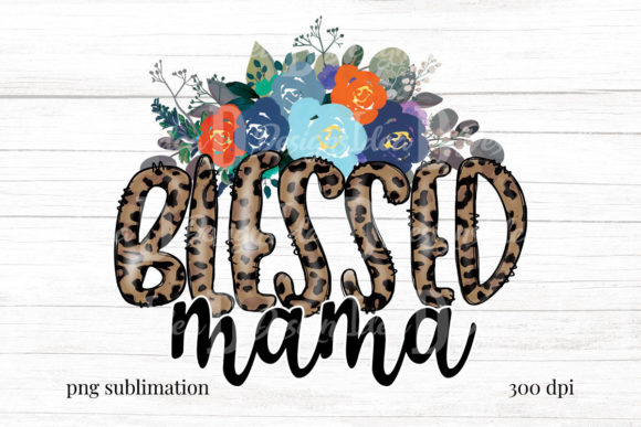 The Leopard Blessed Mama Floral Flower Design