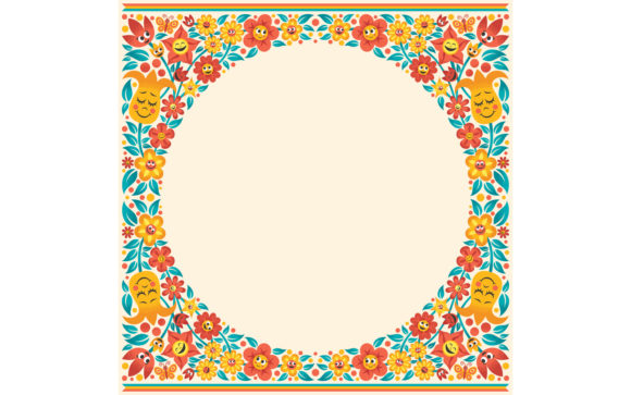 The Strategic Appeal of Cartoon Floral Borders in Modern Digital Design