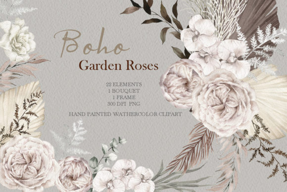 Understanding Watercolor Boho Rose Floral Clipart