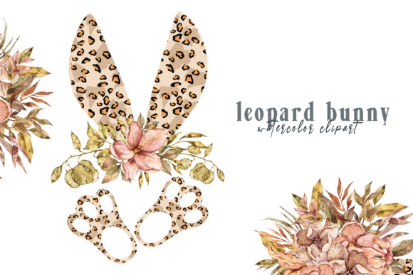 Unlocking Creativity: The Charm of Leopard Floral Easter Bunny Clipart